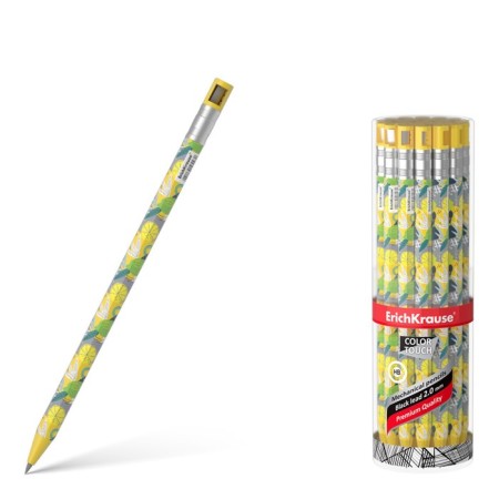 Mechanical pencil, 2.0 mm, Erichkrause Colortouch Lime, with a sharpener, a case with a design