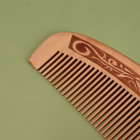 Comb - crest, 17 × 5.2 cm, color "dark tree"-3
