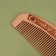 Comb - crest, 17 × 5.2 cm, color "dark tree"