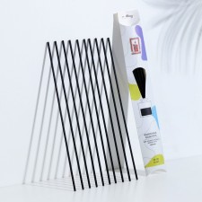 A set of fiber sticks for aromatic diffuser, 25x0.3 cm, 10 pieces, black