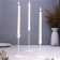 Set of candlesticks "Trio" 8x24; 8x19; 8x14cm, white