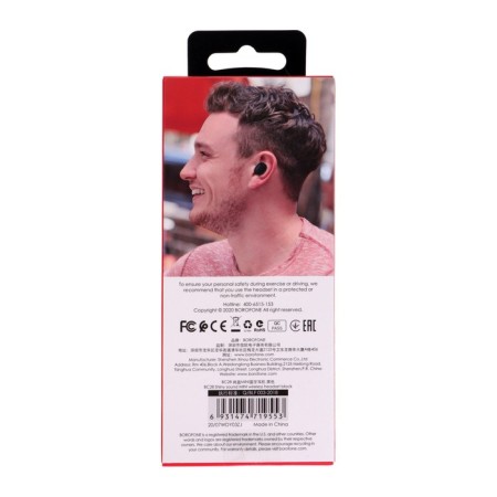 Wireless headphone Borofone BC28 Shiny Sound, microphone, BT5.0, 40 mAh, black-5