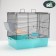 Cage for chinchilla "Pijon" No. 19, collapsible, 58 x 40 x 49, turquoise