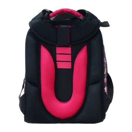 School backpack 38 x 30 x 16 cm, ergonomic back, Stavia "White Dog" multicolor/pink-5