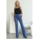 Female trousers, size 44, blue color