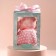 Soft toy "Bunny La Po-la in Cambinison", pink color, 20 cm