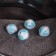 Balls for washing the linen of the share, d = 3.3 cm, 4 pcs, white-blue color