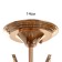 Daria chandelier 4x40W E14 gold 40x40x52.5cm
