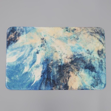 Bathroom mat “Cosmos”, 50 × 80 cm, blue color-1