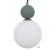 Lamp "ALVA" G9 40W green 12x12x18-118 cm