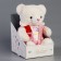 Soft toy "Little Friend", Bear in a pink jacket