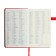 Diary of a low -up A5, 136 Premier sheets, solid cover, artificial leather, lies, magnetic refuge, beige block 70 g/m2, red