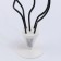 Set "wave", wand+holder+stand, set of 5 pcs., Black
