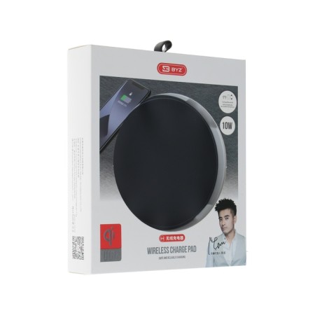 BYZ U66, 10 W, 3 A, PD, black wireless charger.-7