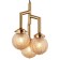 Suspendor Grozde 3xe27 40W, size 35x35x48.5-150 cm, bronze color