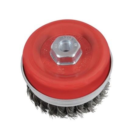 Brush Chaloceronous twisted KWB, D = 100 mm, twisted wire d = 0.5, mount M14, HSS steel