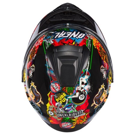 The helmet integral O’Neal Challenger Crank V.24, ABS, Gloss, Red/Green, S-3