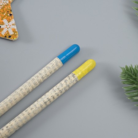 Growing gift pencils Mini "Blue spruce + chamomile" set 2 pcs.-5