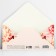 Money envelope “Happy wedding!”, Flowers, embossing, 16.5 x 8 cm