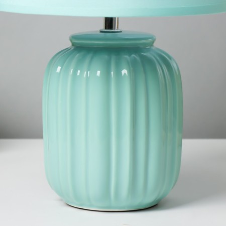 Table lamp "Astoria" 1he14 40W turquoise 22x22x33 cm Risalux-4