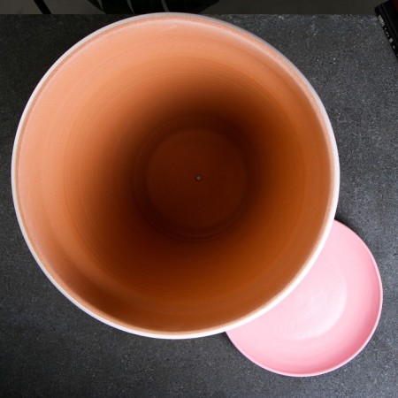 Flower pink pot, h32, d35, 17l-1