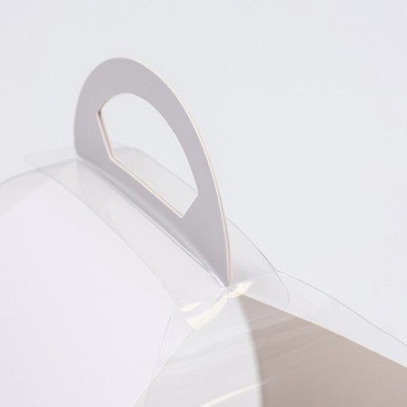 Dessert box, confectionery, white packaging, 15 x 15 x 18 cm-2