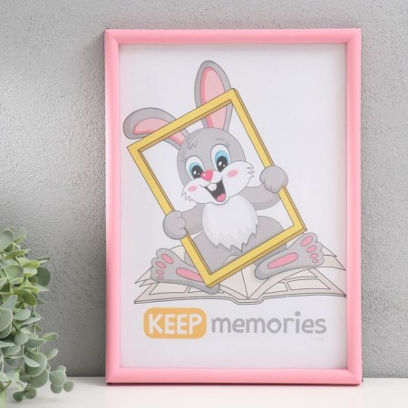 Photo frame plastic 21x30 cm 4 series, pink-1