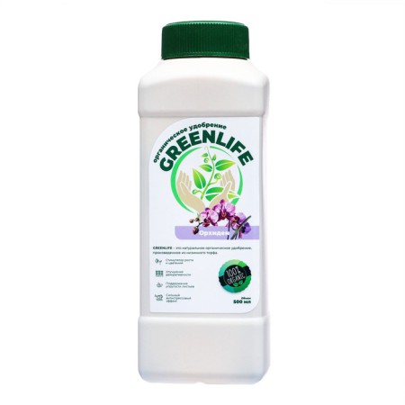 Organic fertilizer "Green Life" for orchids, 0.5 l-1