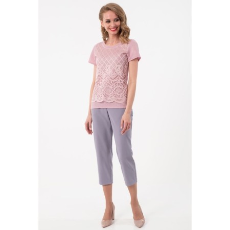 Female trousers, size 44, gray color