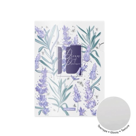 A set of 4 A4 Erichkrause Lavender, plastic, mix-1
