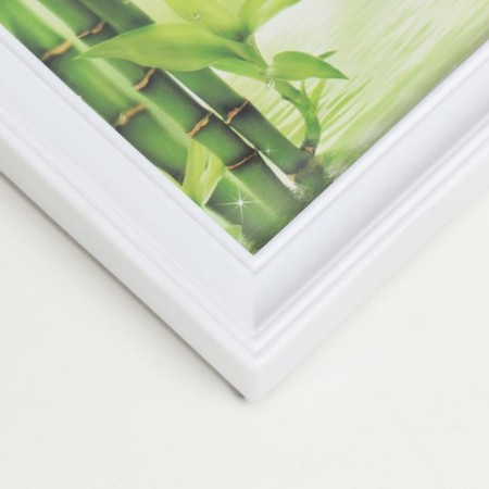 Photo frame plastic in 4 photos 10x15 cm "chamomile" white 35x35x2.5 cm-1
