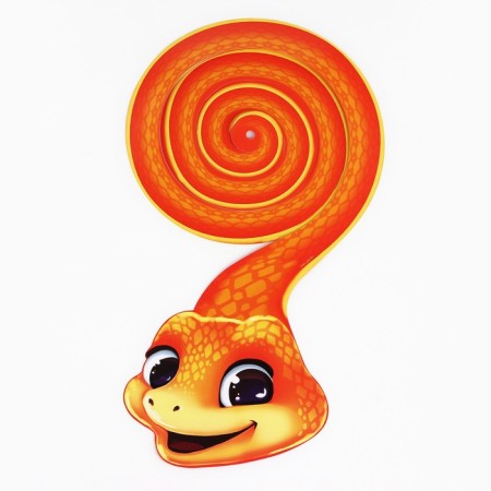 Christmas tree toy, suspension - spiral "Snake", 16 x 27 cm-2