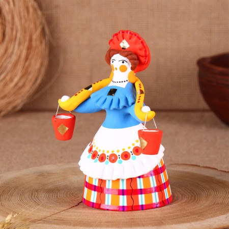 Dymkovo toy "Barynya-Vodonoska"-2