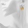 Earrings with the removable element "Transformer" heart, color silver with gold