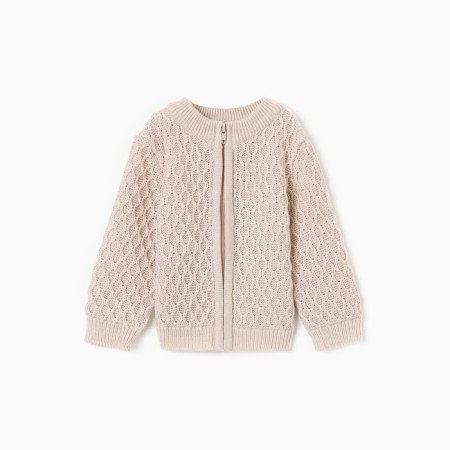 Jumper Children's Knitted Minaku, beige color, height 74-80 cm