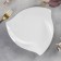 Porcelain platele triangular wilmax ariela, d = 25.5 cm, white color