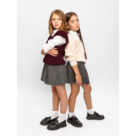 Жилет для девочки Amarobaby Knit, рост 146 см, цвет бордовый-10