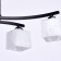 Tetro ceiling chandelier, 4x60W E27, black 58x36x25 cm