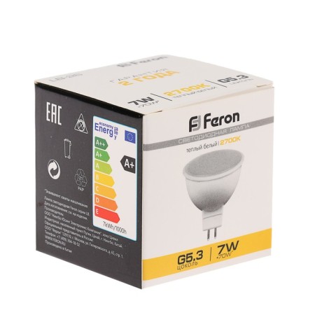 LED LED Feron, 7 W, G5.3, 2700 K, warm white-3