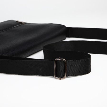 Male Business Bag, Textura, 3 external pockets, black color-4