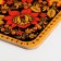 Board of cutting souvenir "Khokhloma, Black Background", 19.5 × 27.5 cm