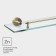 Bathroom shelf, glass stall Stölz Bacic, Bronze series