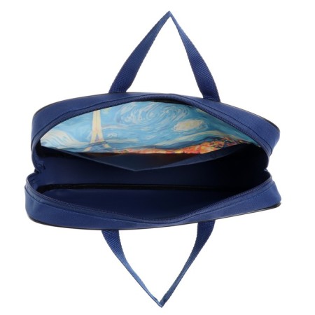 Folder with handles Textile A4, 350 x 270 x 70 mm, calligrata "Paris"-4