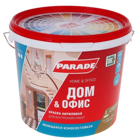 Acrylic interior paint Parade W4 wear -resistant white matte 5l