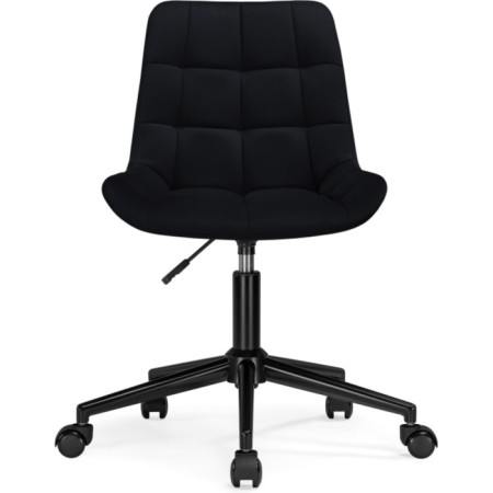 Computer chair Chester Metal/velor, white/black 49x60x84 cm-1