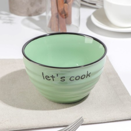 Salennik ceramic shade "Noel", 530 ml, green color