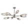 Lamp on the rod 8x60W E14, size 92.5x92.5x47 cm