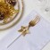 A set for the decor of the dining rooms "Star", 4 pcs, col. gold 6x5.7 cm, 100% p/e, felt