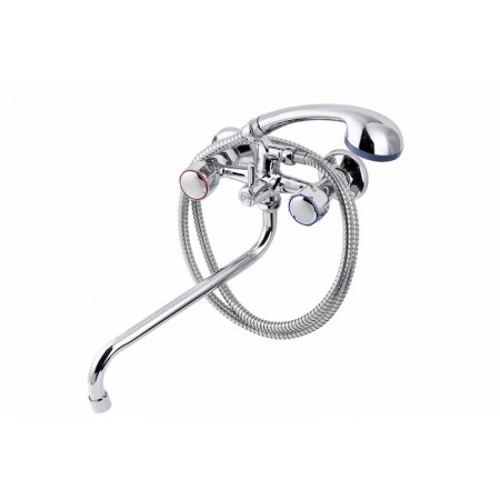 FAUZT FZS-471-63 bathtub mixer, two-wagon, pour 330 mm, watering can, chrome