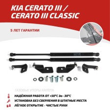 Амортизаторы капота "АвтоУПОР", Kia Cerato 2013-2018, 2 шт., UKICER012
